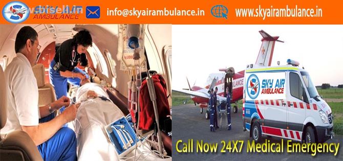 Sky Air Ambulance services from Raipur to Delhi with Doctor Team