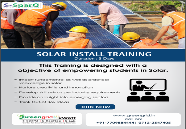 Solar energy training in Nagpur