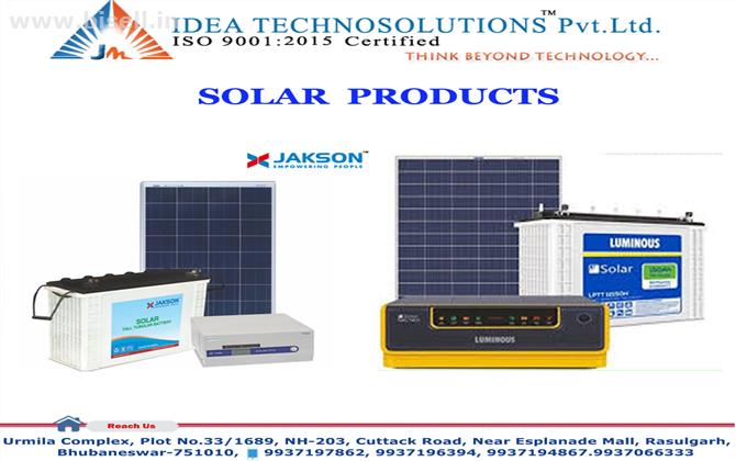 Solar (Jackson Luminous) Products Distributor Bhubaneswar