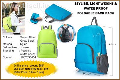 STYLISH, LIGHTWEIGHT &  WATERPROOF FOLDABLE BACKPACK