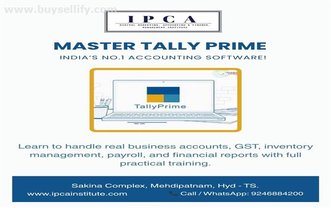 TALLY ERP and TALLY PRIME  - Training Center in Hyderabad
