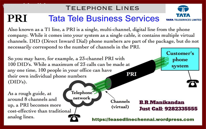 TATA | Leased Line | PRI | Connection in Chennai - 9282335555