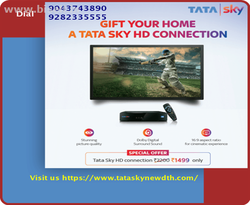 Tata Sky Dish TV New Connection | 9043743890