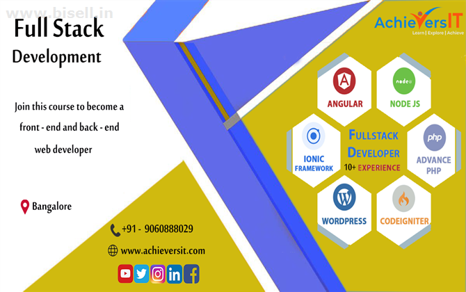 The Best Fullstock Development Training Institute in Bangalore