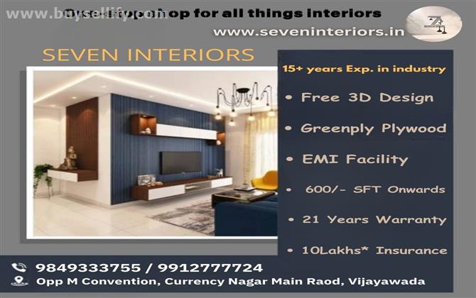 The Best Interiors in Vijayawada - Seven Interiors for all your construction needs