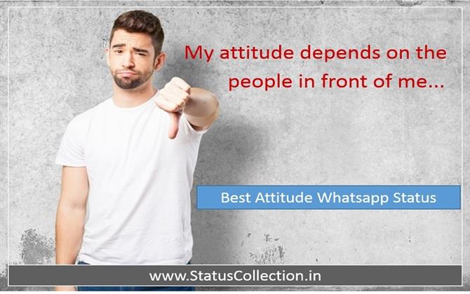 Top 10 Attitude whatsapp status in hindi and English