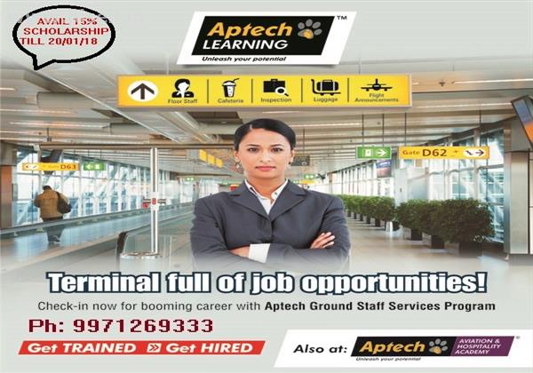 TOP JOB TRAINING FOR GROUND STAFF SERVICES @ APTECH AVIATION NOIDA SECTOR-2