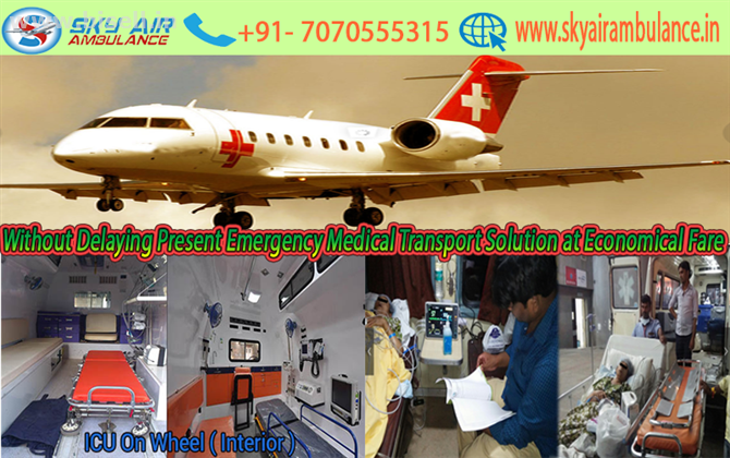 Transfer the Serious Patients Anytime by Sky Air Ambulance from Kolkata to Delhi