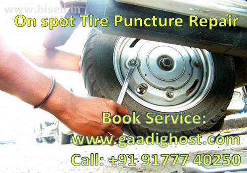 Tube and Tubeless Puncture Repair at Home in Hitech City, Madhapur Hyderabad