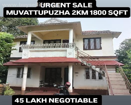Urgent Sale – 5BHK House with Land Near Muvattupuzha