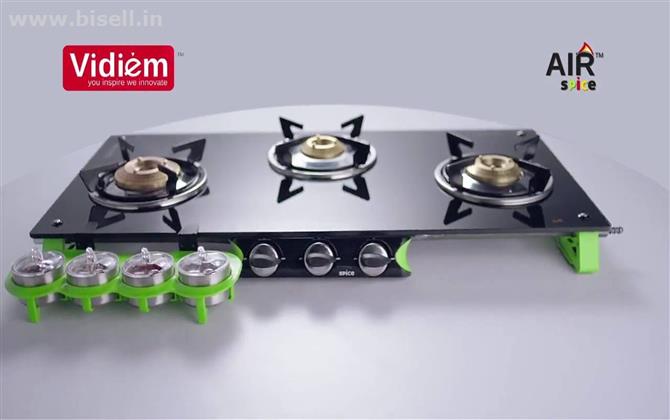 Vidiem Gas Stove 3 Burner Price Online – Vidiem.in