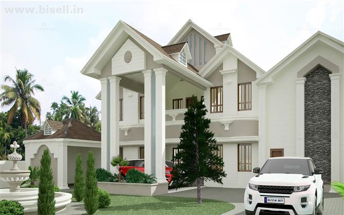 Villa architecture design in Kochi