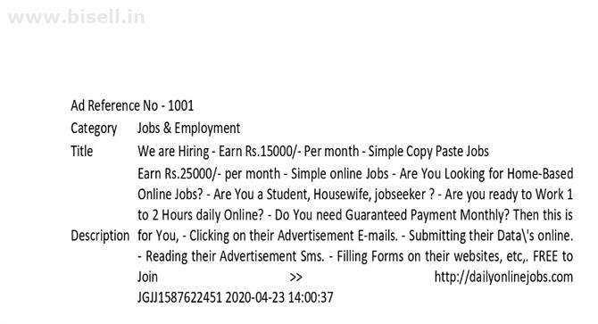 We are Hiring - Earn Rs.15000 - Per month - Simple Copy Paste Jobs