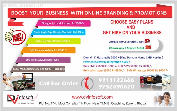 WEBSITE DESIGNING COMPANY IN BHOPAL- DVInfosoft Starts at 3000 -