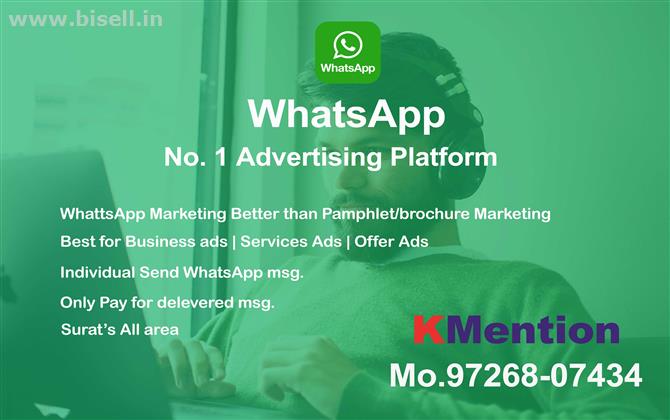 WhatsApp Marketing-Pamphlet Marketing in Surat By KMention